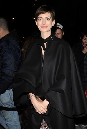 Anne Hathaway Attended the Museum of the Moving Image 27th Annual Black Tie Salute in New York Dec 11, 2012