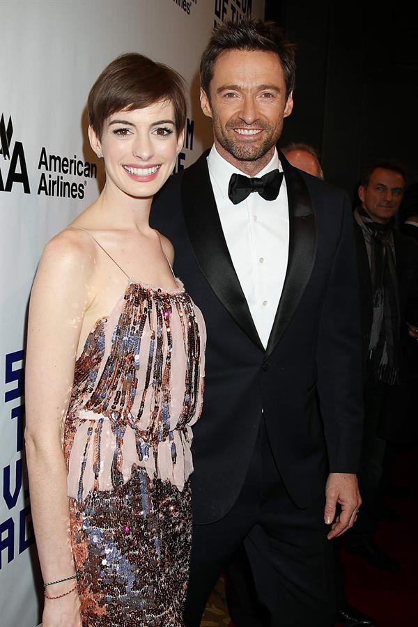 Anne Hathaway Attended the Museum of the Moving Image 27th Annual Black Tie Salute in New York Dec 11, 2012