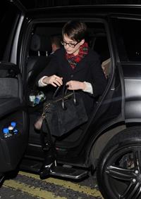 Anne Hathaway leaving her hotel and heading to the Empire Cinema Theatre in London - December 4, 2012