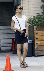 Zoe Saldana out and about in Beverly Hills July 7-2011  