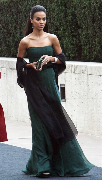 Zoe Saldana Metropolitan Opera 125th Anniversary Gala at Lincoln Center in NYC March 15th, 2009