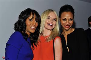 Zoe Saldana leaving the Calvin Klein fashion show - February 17, 2011 