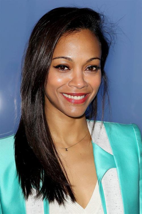 Zoe Saldana Prabal Gurung Fall 2012 Collection show February 11, 2012 in New York City 
