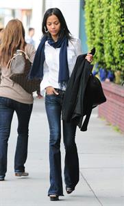Zoe Saldana at IV Karats in Beverly Hills February 15 2011 