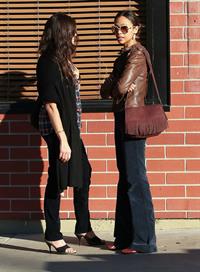 Zoe Saldana after lunch at Good Earth in Studio City December 22, 2011 