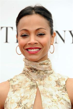 Zoe Saldana Santa Barbara Polo and Racquet club