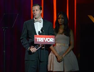 Zoe Saldana The Trevor Project's 2012 'Trevor Live' Event Honoring Katy Perry at Hollywood Palladium in Hollywoo 