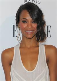 Zoe Saldana arrives for ELLE Magazine 16th Annual Women in Hollywood Tribute Oct 19, 2009  