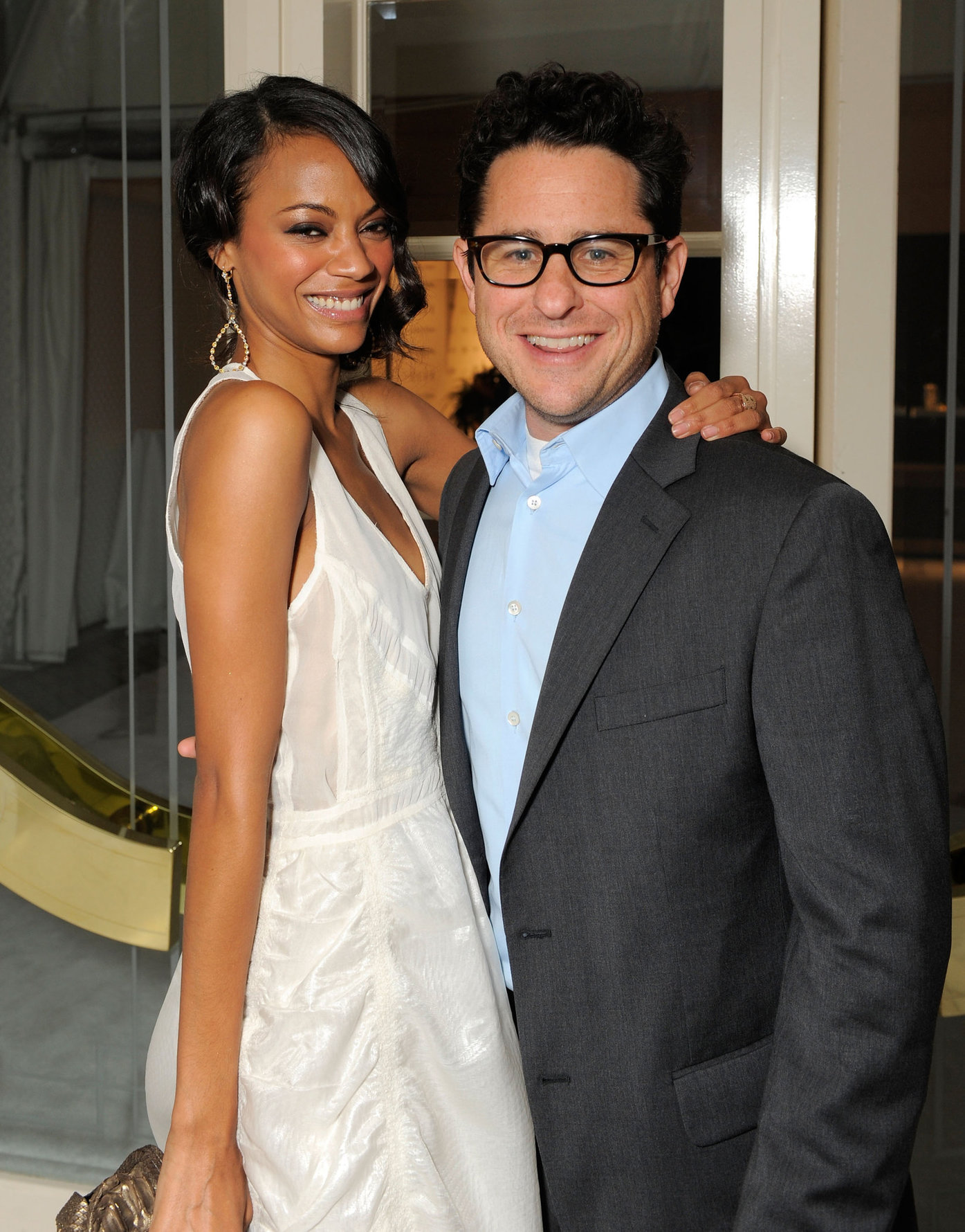 Zoe Saldana arrives for ELLE Magazine 16th Annual Women in Hollywood Tribute Oct 19, 2009  