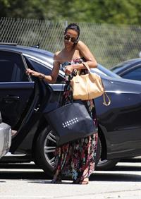 Zoe Saldana runs errands in LA August 5, 2011  