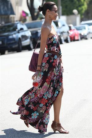 Zoe Saldana runs errands in LA August 5, 2011  