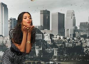 Zoe Saldana at the Star Trek Madrid Photocall