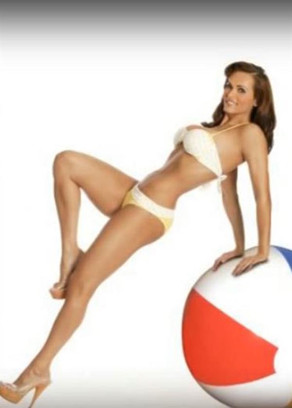 Karen McDougal in a bikini