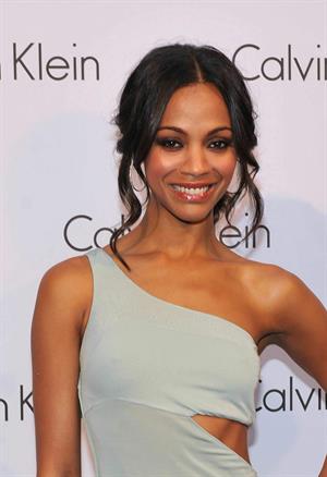 Zoe Saldana at The World Of Calvin Klein - Mercedes Benz Fashion Week Spring/Summer 2011 - July 7, 2010
