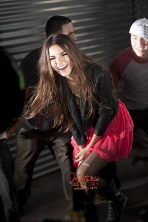 Victoria Justice fst 'Freak the Freak Out' music video set stills 2010 
