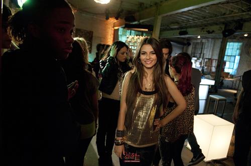 Victoria Justice fst 'Freak the Freak Out' music video set stills 2010 