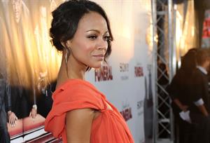 Zoe Saldana @ Death At A Funeral Los Angeles Premiere 12/04/10  