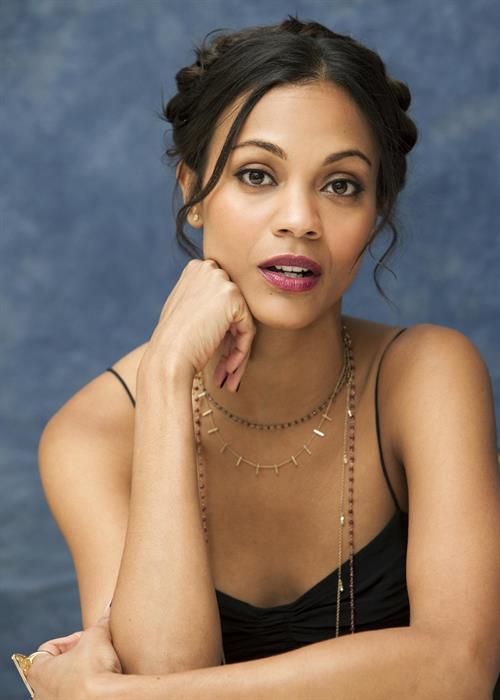 Zoe Saldana at Death At A Funeral press conference at the Four Seasons Hotel 11-04-2010 