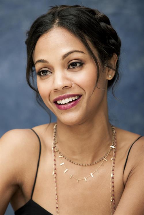 Zoe Saldana at Death At A Funeral press conference at the Four Seasons Hotel 11-04-2010 