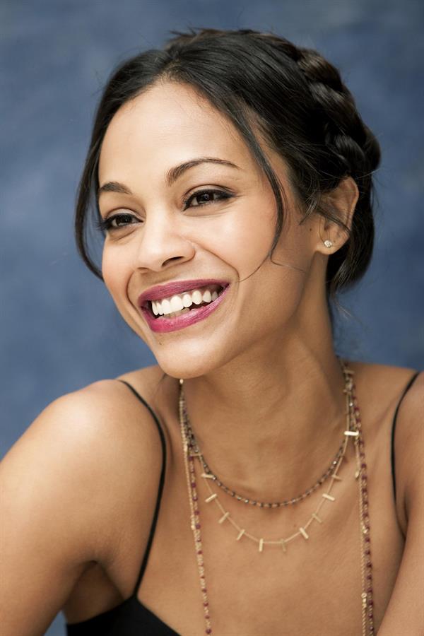 Zoe Saldana at Death At A Funeral press conference at the Four Seasons Hotel 11-04-2010 