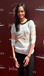 Zoe Saldana - John Varvatos 9th Annual Stuart House Benefit in Los Angeles March 11 2012. 