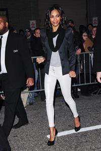 Zoe Salanda at The Letterman Show