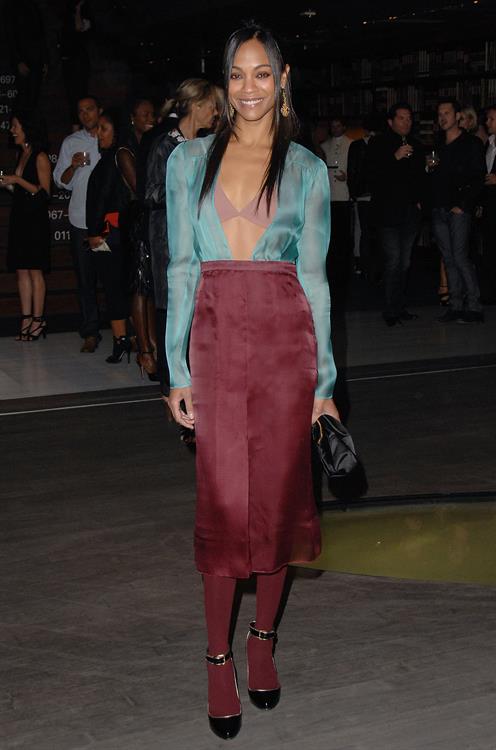 Zoe Saldana - Prada book launch party - Beverly Hills, Nov. 13, 2009  