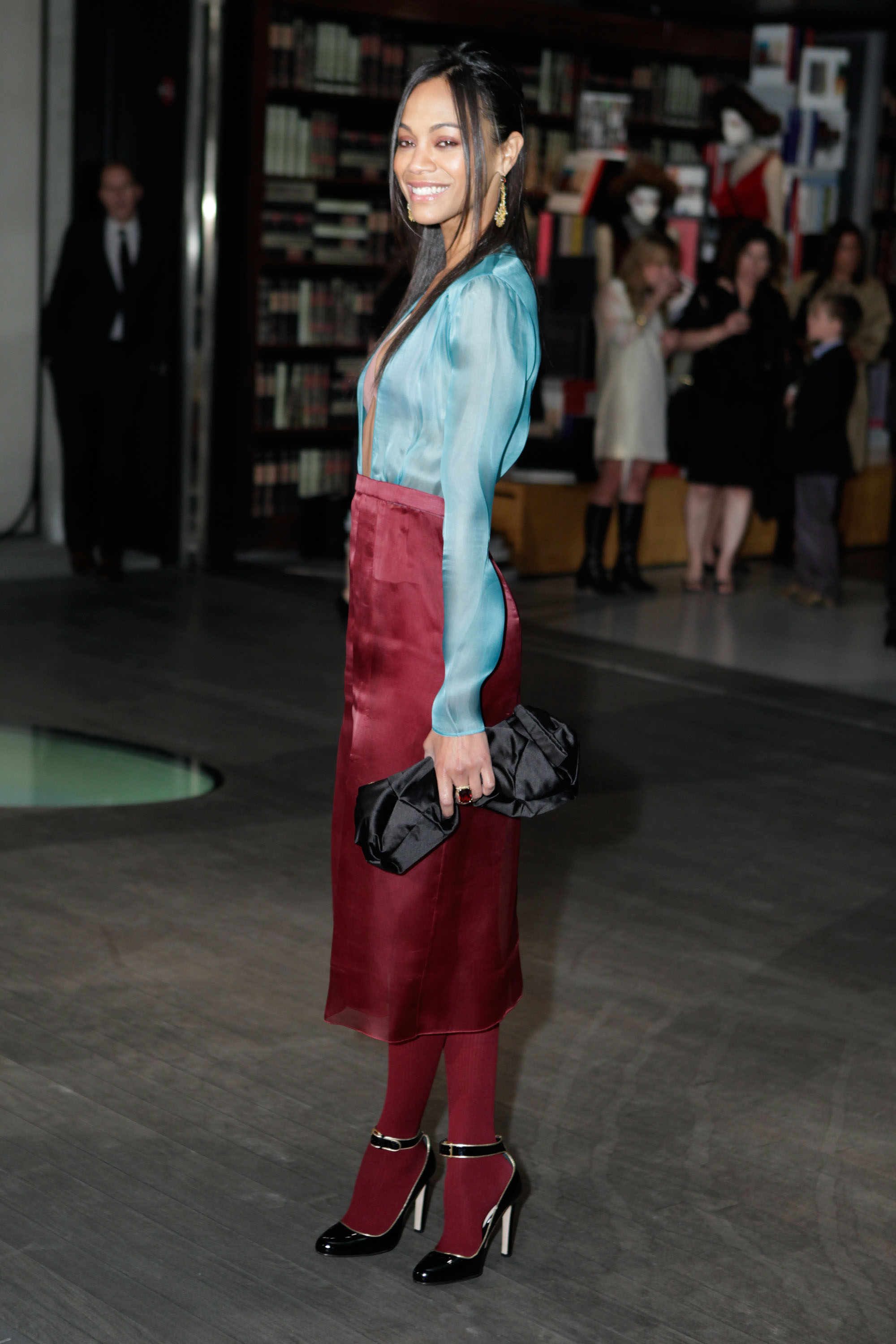 Zoe Saldana - Prada book launch party - Beverly Hills, Nov. 13, 2009  