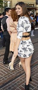 Victoria Justice set of Extra at the Grove in LA 10/26/12
