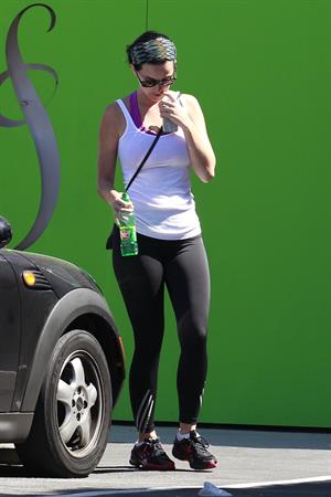 Katy Perry at the gym in Los Angeles on April 17, 2013