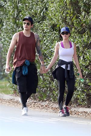 Katy Perry hiking in LA on January 31, 2013