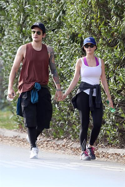 Katy Perry hiking in LA on January 31, 2013