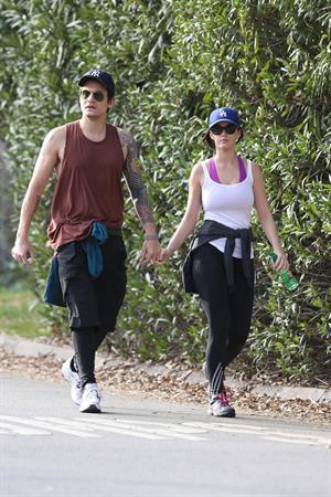 Katy Perry hiking in LA on January 31, 2013