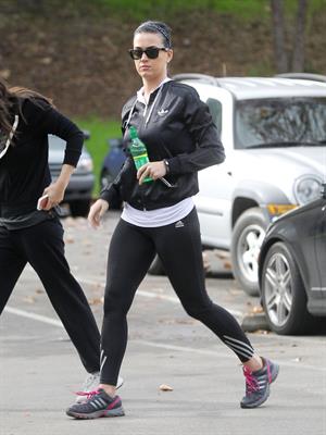 Katy Perry goes for a hike in Los Angeles 1/6/13 