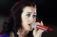 Katy Perry performs at a campaign rally for President Obama in Milwaukee 11/3/12