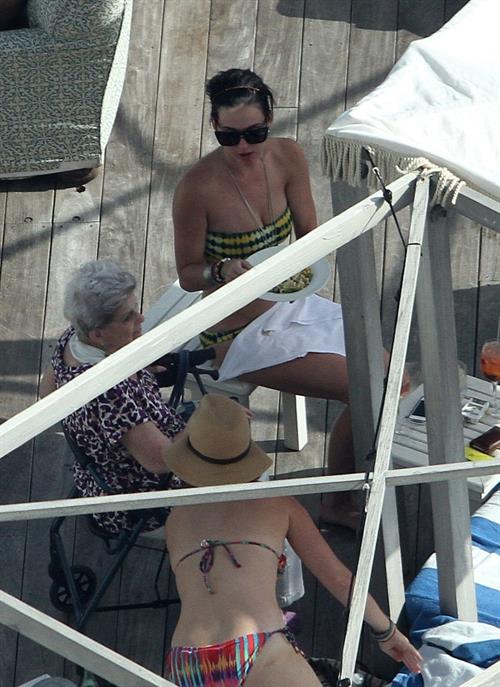 Katy Perry - In a bikini at a hotel pool in Miami July 27, 2012