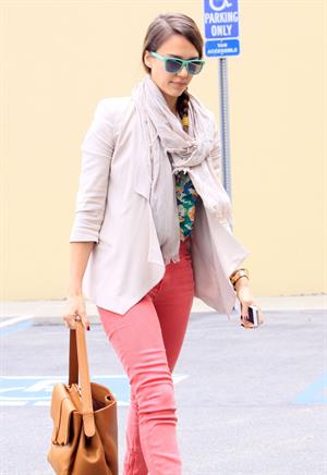 Jessica Alba at her office in Santa Monica on May 25, 2012