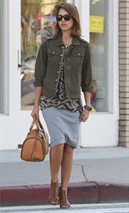 Jessica Alba at Bel Bambini in West Hollywood January 19, 2011 