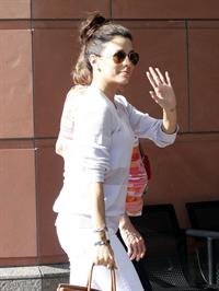 Eva Longoria out for lunch at Cafe Med in Beverly Hills 3/15/13 