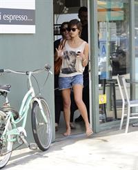 Jessica Alba leaving Caffe Luxxe in Brentwood on March 20, 2010 