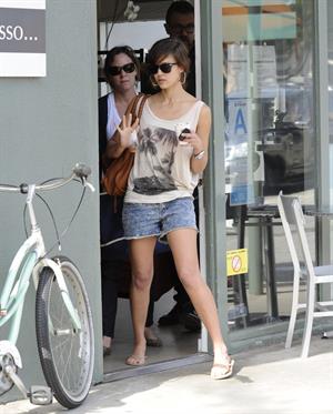 Jessica Alba leaving Caffe Luxxe in Brentwood on March 20, 2010 