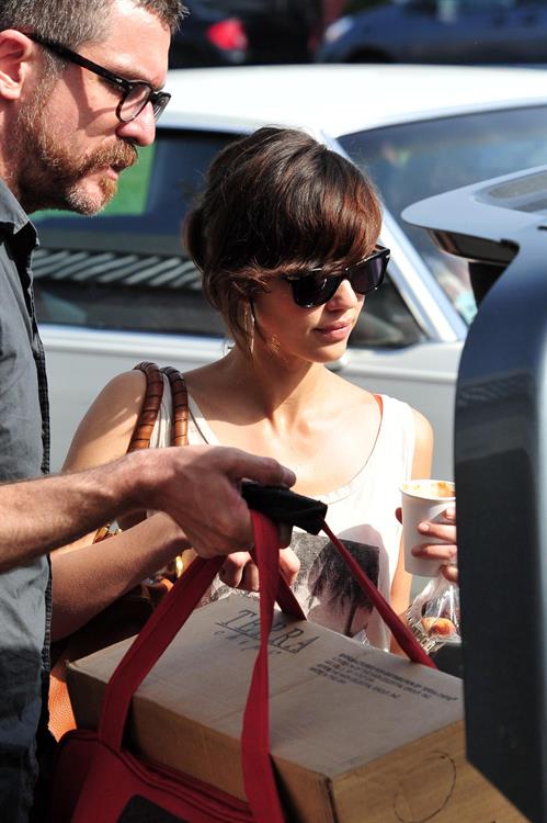 Jessica Alba leaving Caffe Luxxe in Brentwood on March 20, 2010 