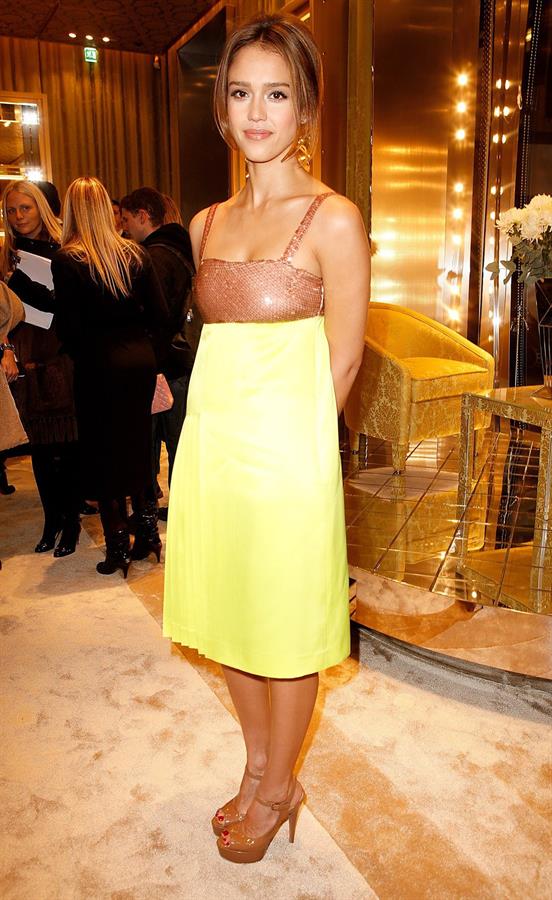 Jessica Alba Miu Miu store launch dinner at Lancaster House on December 3, 2010 in London 