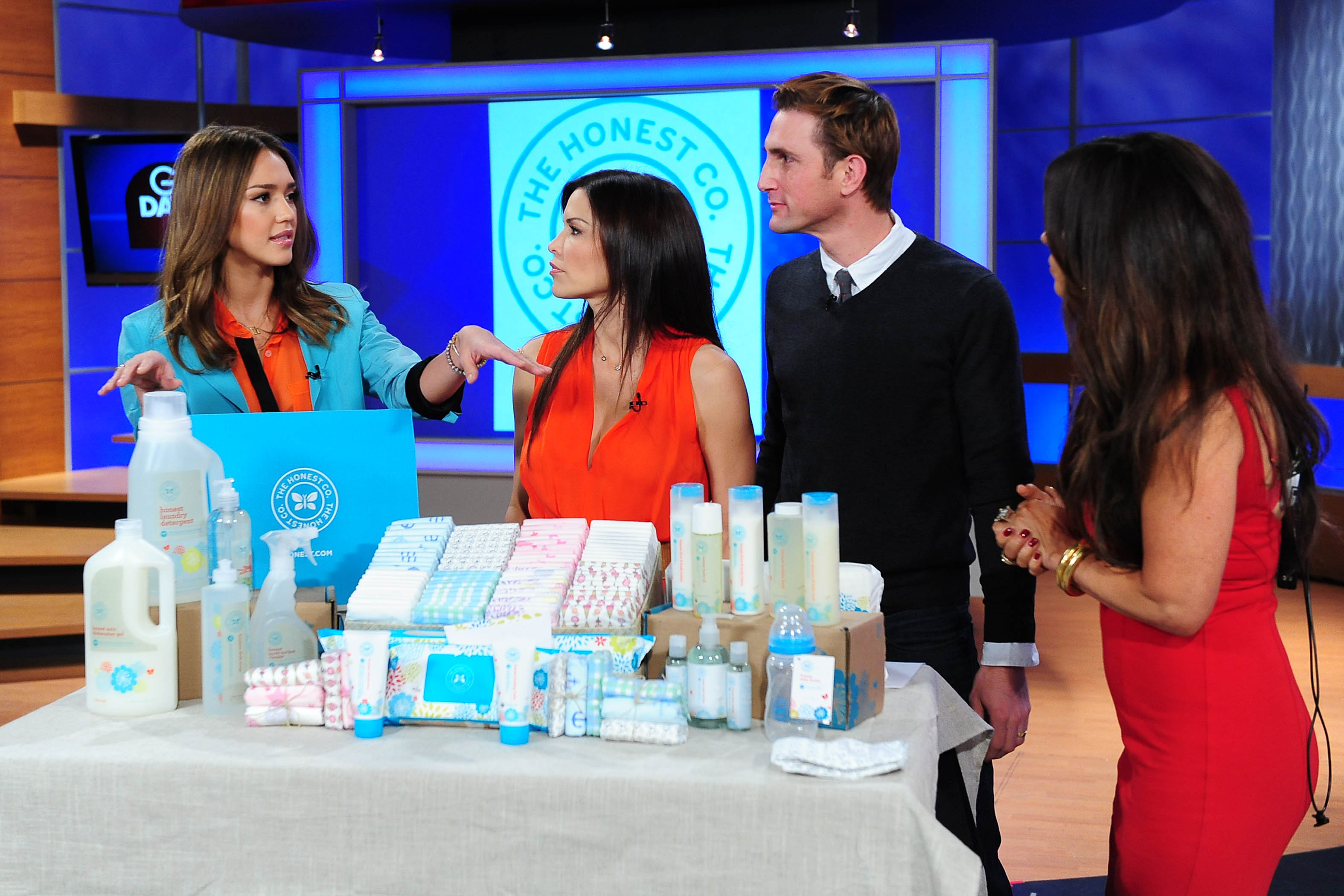 Jessica Alba on the set on Good Day LA on January 25, 2012