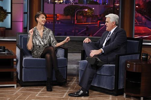 Jessica Alba on the Jay Leno Show February 1, 2010 
