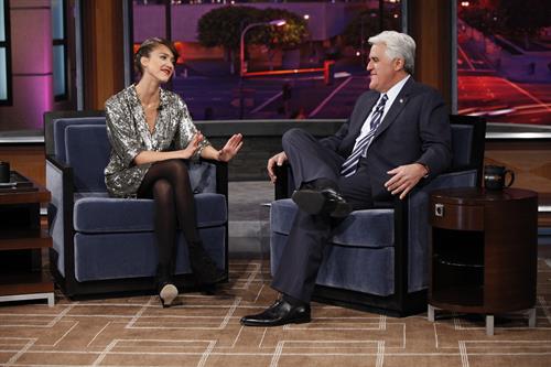 Jessica Alba on the Jay Leno Show February 1, 2010 