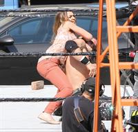 Jessica Alba wrestling in Los Angeles 09-04-12 