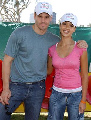 Jessica Alba - Target A Time for Heroes in LA 6/13/04 to Benefit the Elizabeth Glaser Pediatric AIDS Foundation carnival 