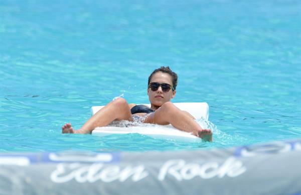 Jessica Alba bikini candids in St. Barts 4/6/13 