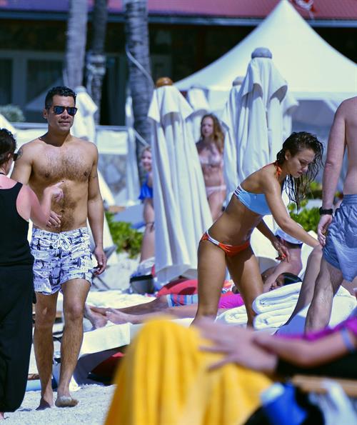 Jessica Alba  bikini candids in St. Barts 4/4/13 